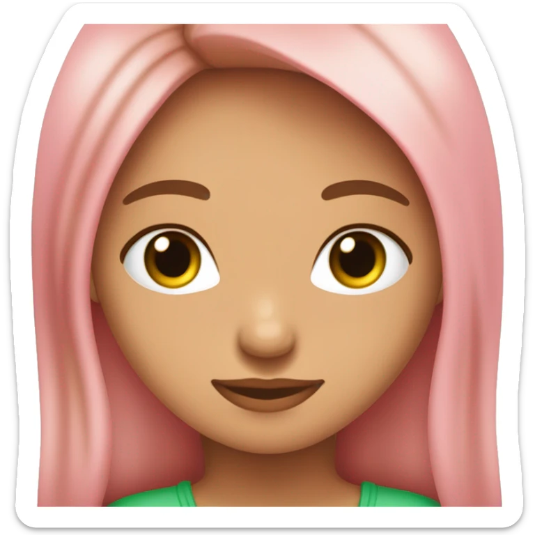 Corazón rosa 💗este, con una chica rubia de ojos verdes y piel morenita y un chico de pelo castaño ojos marrones y piel morena sticker