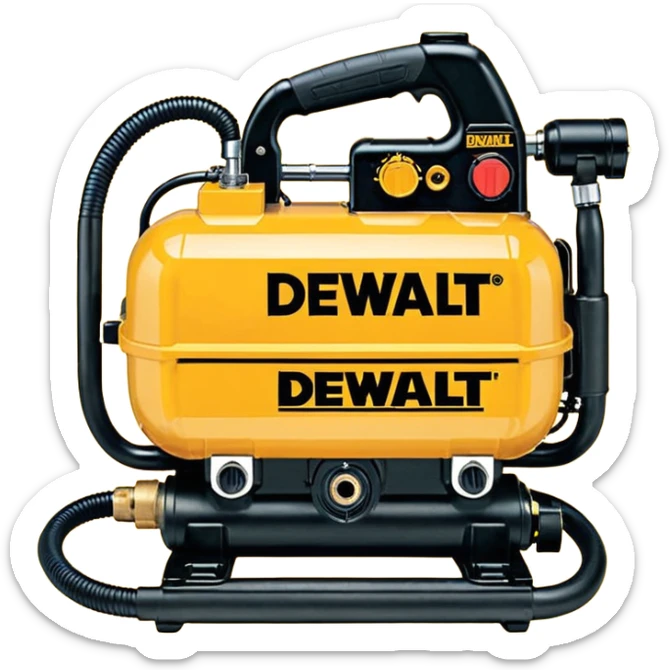DEWALT 6 Gal. 18-Gauge Brad Nailer and Heavy-Duty Pancake Electric Air Compressor Combo Kit emoji style  sticker