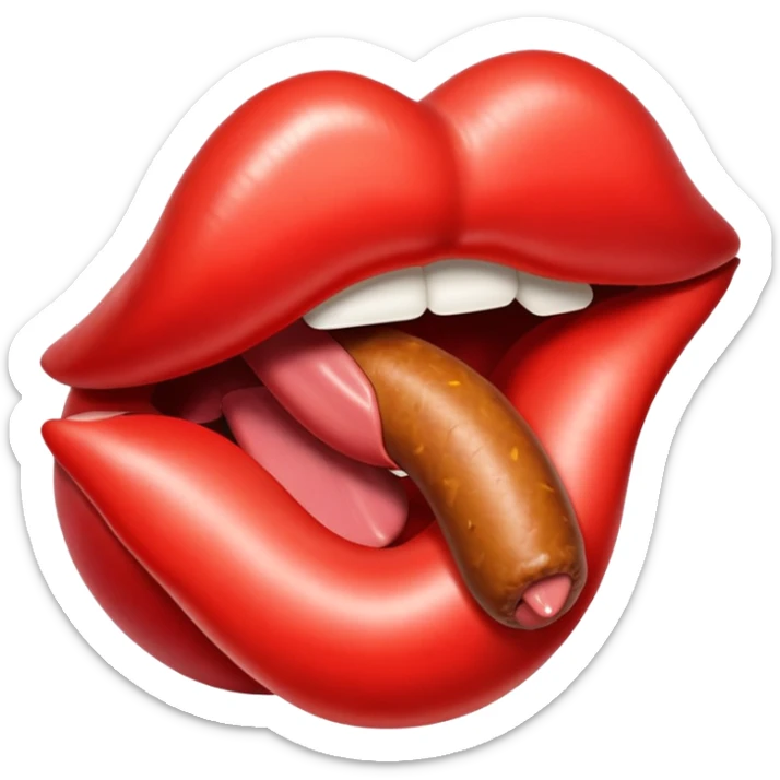 The Rolling Stones' trademark emblem is huge lips and a long tongue cut out like a sausage, modeled after the Prljavo Kazalište band's emblem sticker