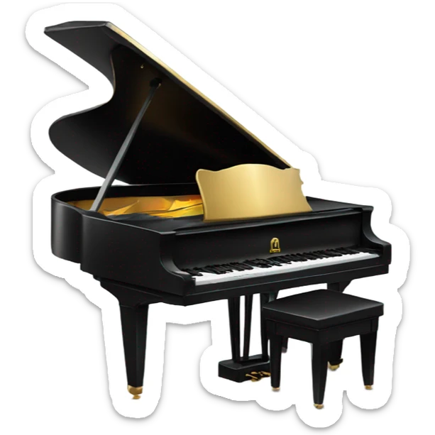 piano sticker
