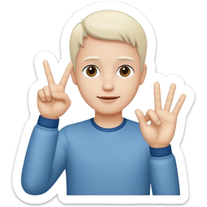 C est un signe de Gang ou tu rejoin juste ton anulaire a ton pouce et les gens verons que l index le majeur et l auriculaire  sticker