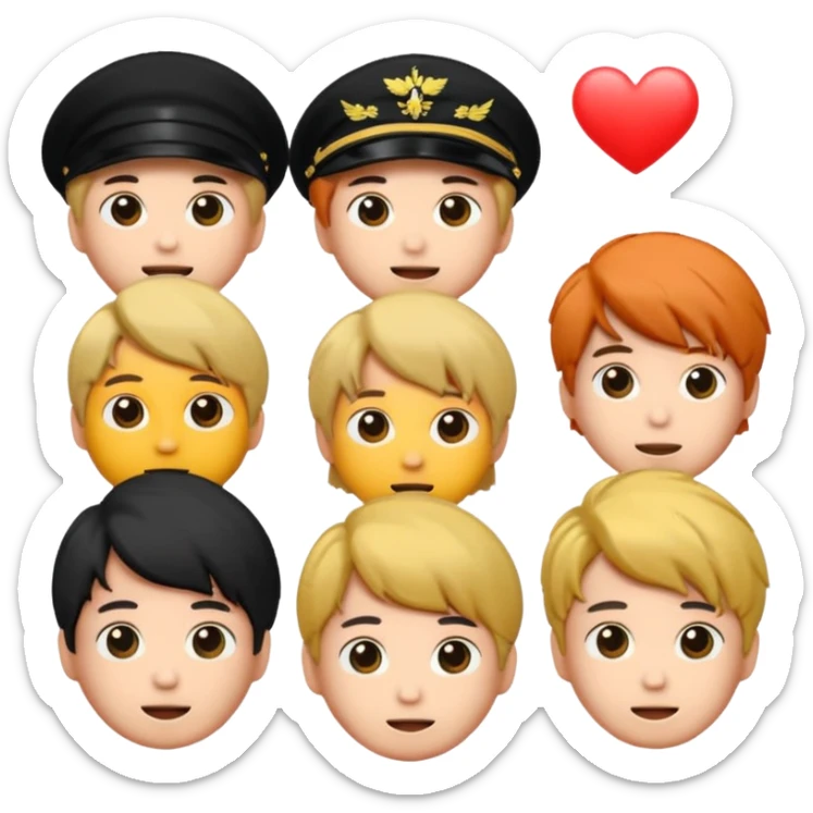 Puedes crear un emoticonos del logo de BTS y el logo de ARMY  sticker