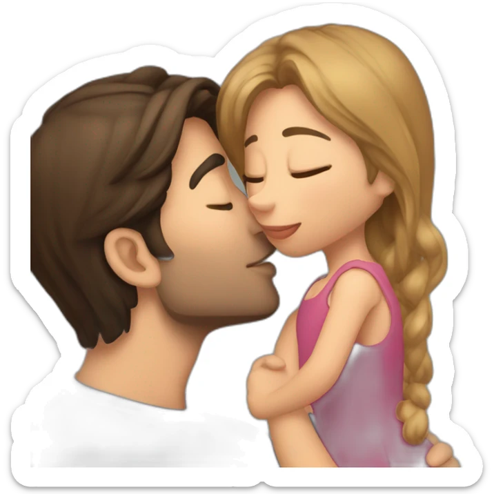 javier milei kissing his sister karina milei sticker