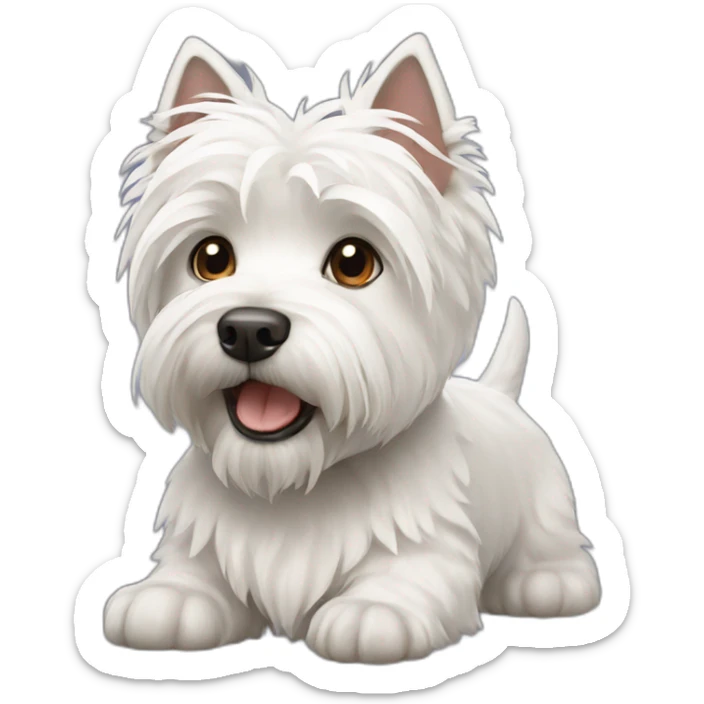 West highland terrier sticker