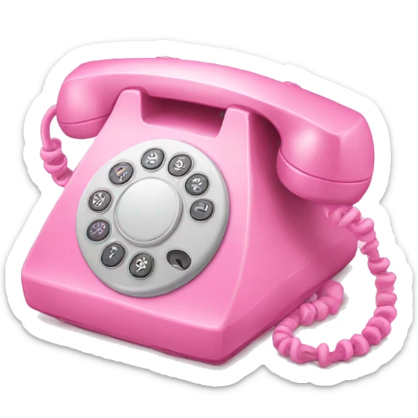 Pink phone sticker