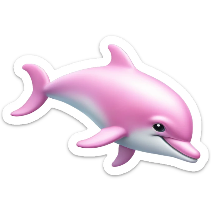 Pastel-pink-colors-dolphin sticker