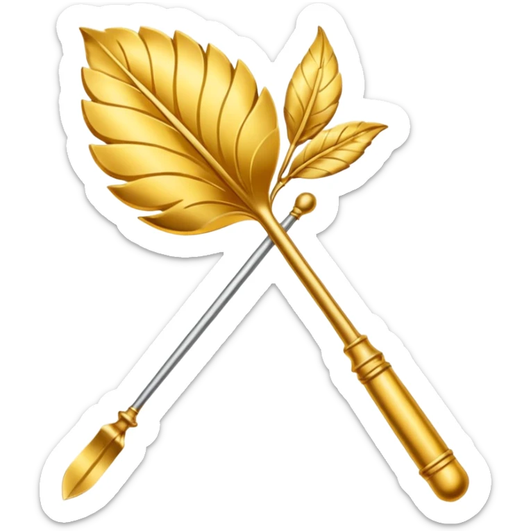 eleganter pfeil in gold der nach oben zeigt für wachstum sticker