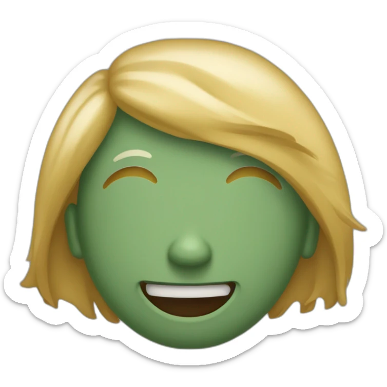 Emojis qui sourit et qui et au bord des larmzs sticker