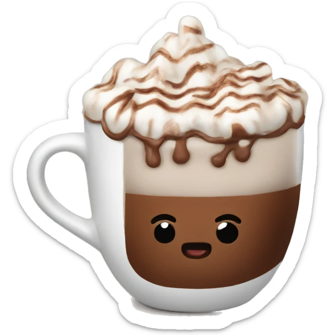 Hot chocolate sticker