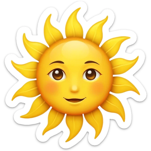 Sun  sticker