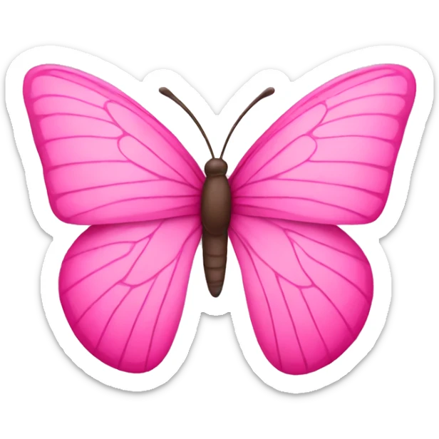 Pink Butterfly sticker