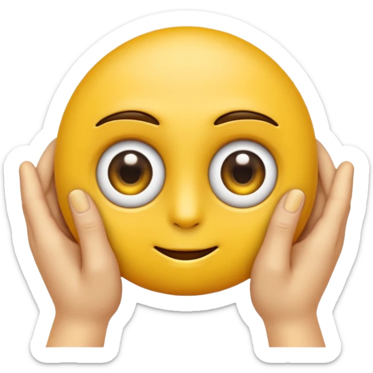 haz un emoji muy enojado mirandome con una mano delante que con dos dedos segnale los ojos, un dedo a ojo sticker