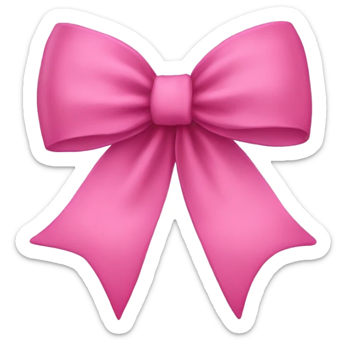 pink bow  sticker