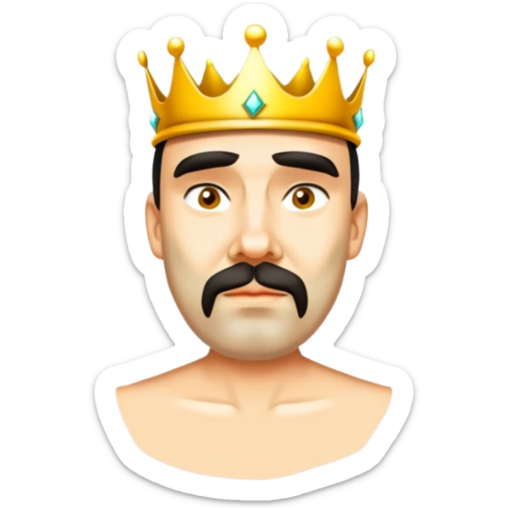 Wearing a crown sticker