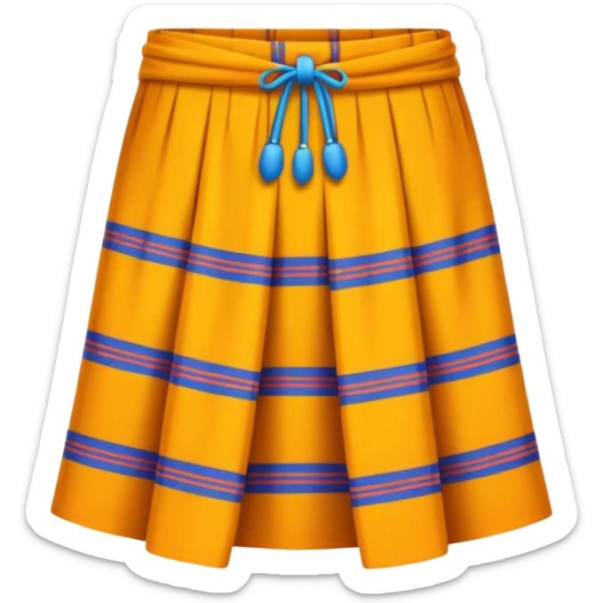 Generate a lungi emoji “ The lungi is a clothing similar to the sarong that originated in the Indian subcontinent. ” sticker