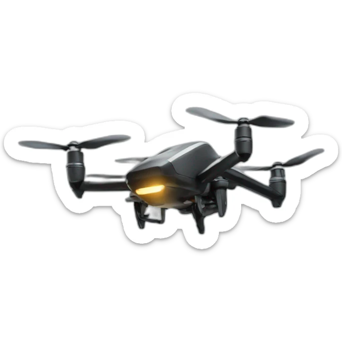 Drone crashing sticker