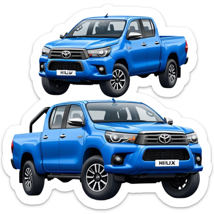Toyota Hilux - Toyota (Model Year: 2021) (Iconic colour: Blue) sticker