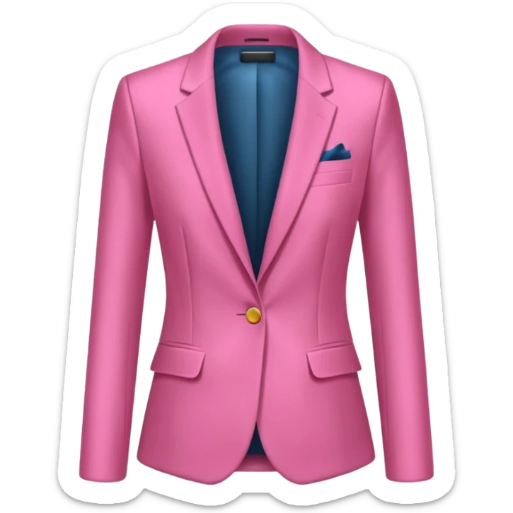 Quita a la chica, solo necesito el saco, que sea de color rosado sticker