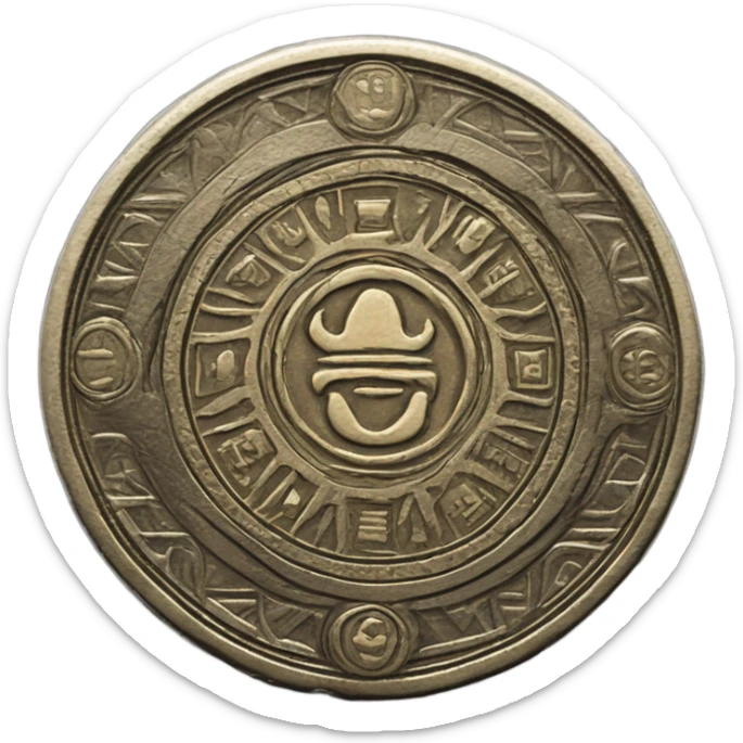 Coin token sticker