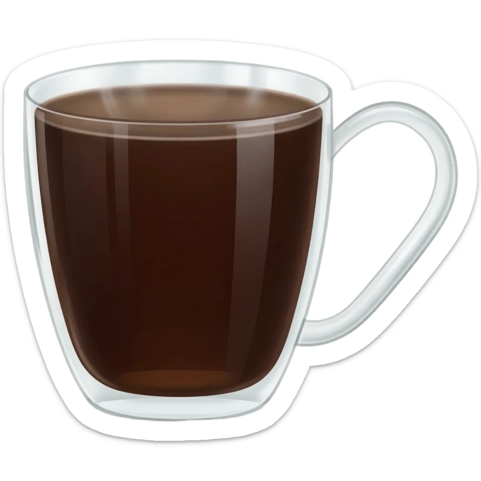 cup of thee glass sticker