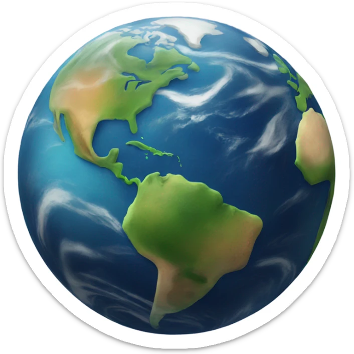 planet earth sticker