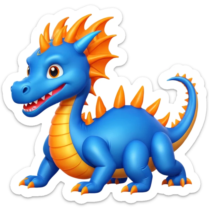 Hazme una mascota para una empresa de festejps, de inflables, se llama date aventura sticker