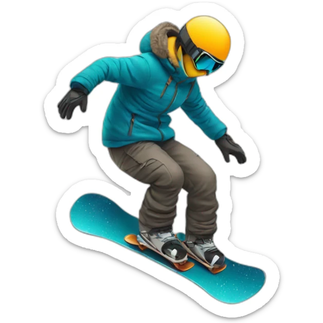 Snowboard sticker