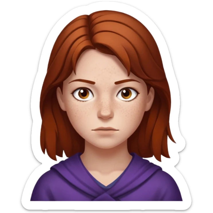 Violet Sorengil from the book The Fourth Wing, Traces of a Fighting Ashjad sticker