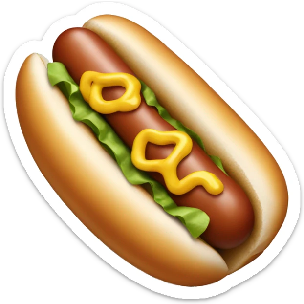 Hot dog sticker