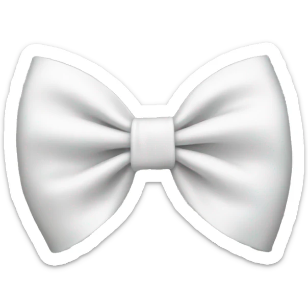 white bow sticker