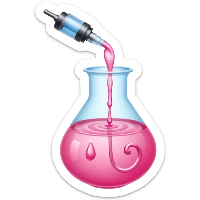 Injeção rosa sticker