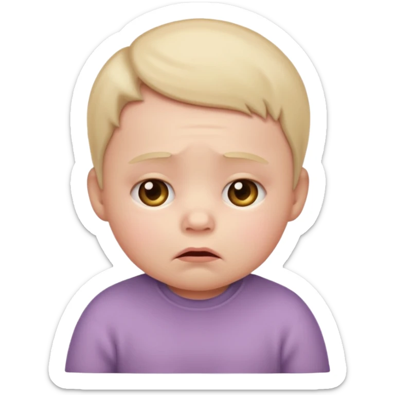 Please make an iPhone version of the baby emoticon that hurts because of the fever sticker