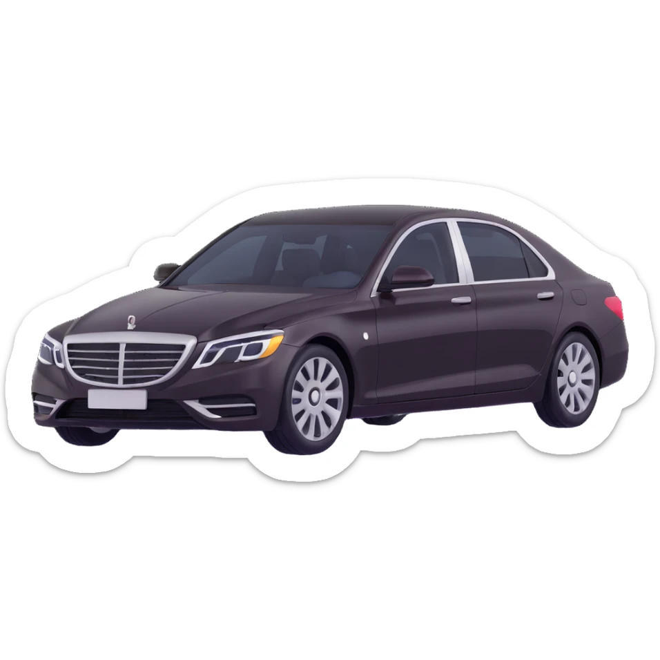 luxury sedan car sticker