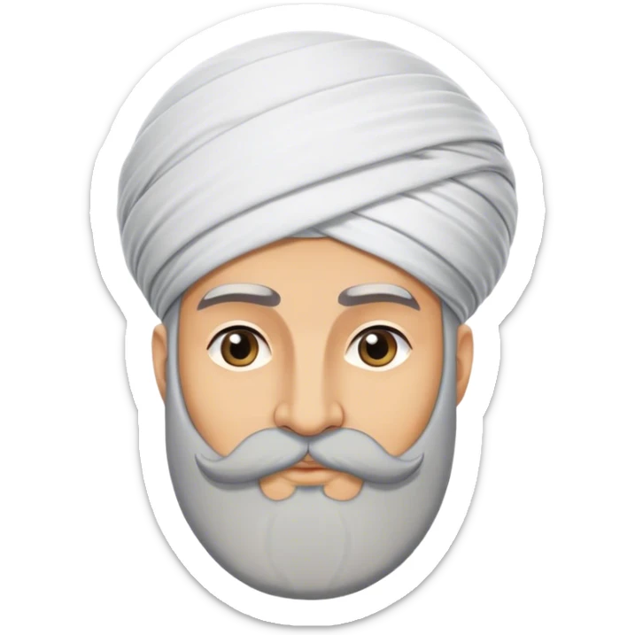​Cinematic Realistic Portrait of Suleiman the Magnificent, depicted as a regal Ottoman sultan adorned with a large, white, round, tall turban and a majestic grey beard, his commanding gaze bathed in warm, historic lighting that exudes timeless authority and grandeur, sticker