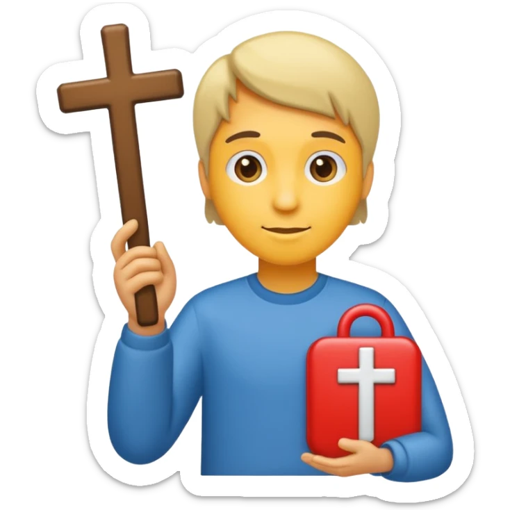 maak een emoji met een persoon emoji in het midden en dan een kruis of een vinkje in de handen van deze persoon sticker