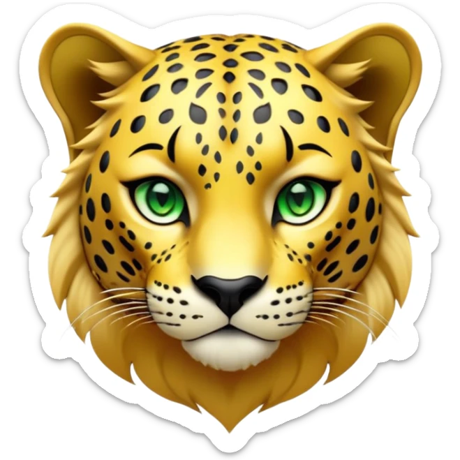 cinematic-jaguar-realistic-full-body-stalking-emoji,-sleek-powerful-frame-poised-for-action,-golden-fur-adorned-with-bold-black-rosettes,-head-tilted-dramatically,-piercing-green-eyes-locked-onto-its-prey,-simplified-yet-realistic-focused-features,-highly-detailed,-glowing-with-an-almost-sarcastic-glow sticker