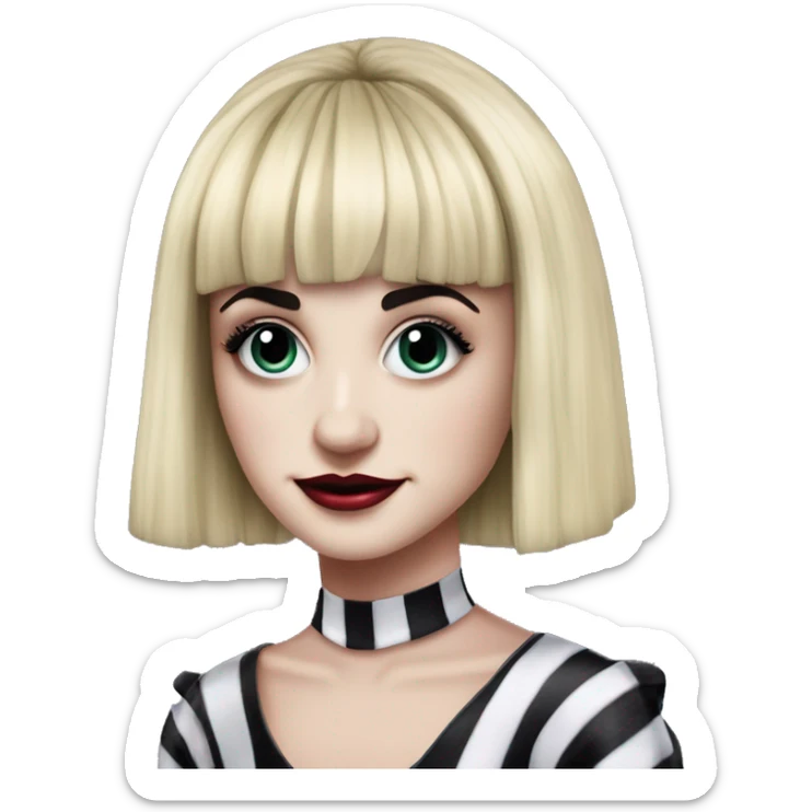 Sophia Anne Caruso is an American actress and singer best known for originating the role of Lydia Deetz in the Broadway musical Beetlejuice,  sticker