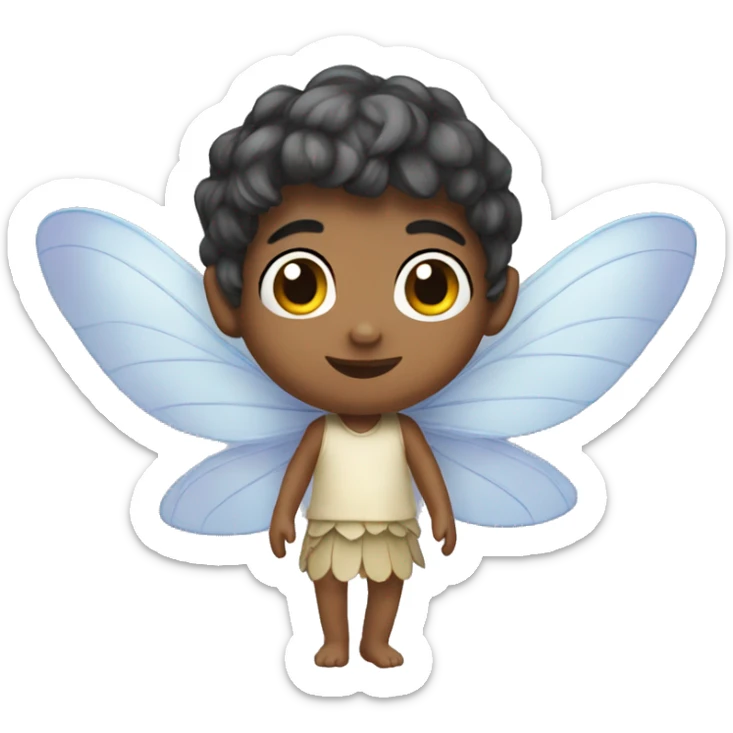 fairy kid animated wings sticker