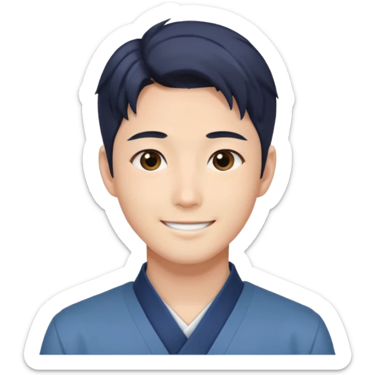 Cute Sexy Korean Japanese Handsome Attractive Romantic Shoujo-Anime-style gentleMan   sticker