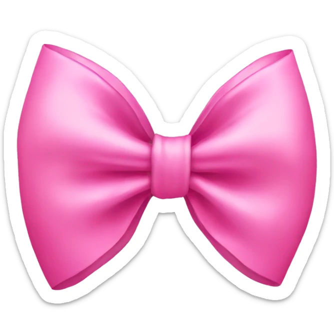 pink bow sticker