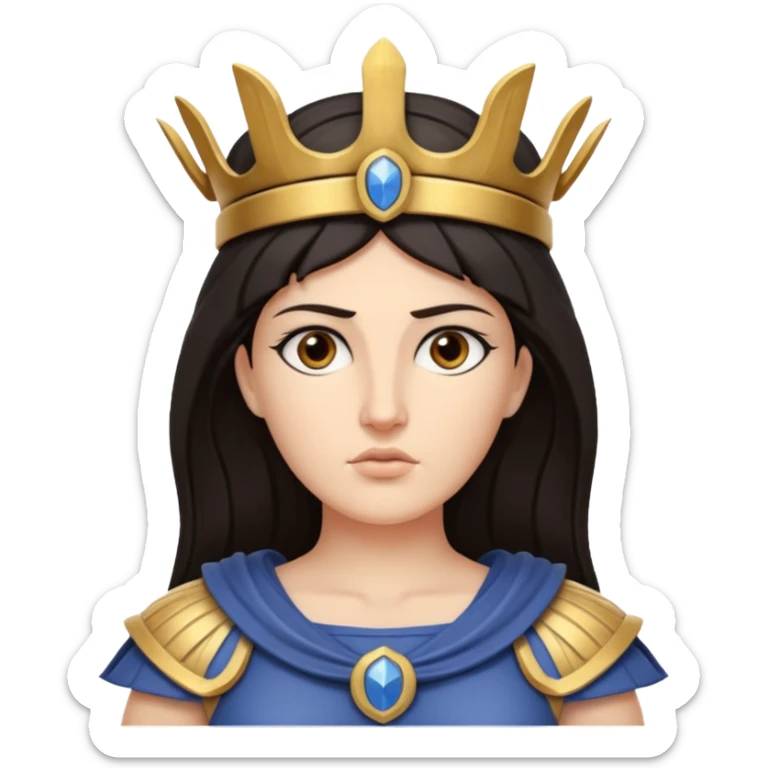 Athena the Greek goddess, dark haired, most important deities in Greek mythology, the daughter of Zeus, associated with: Strategic warfare Wisdom and intellect Craft, engineering, building, navigation Justice and good governance Protection of cities embodys rational, disciplined intelligence sticker