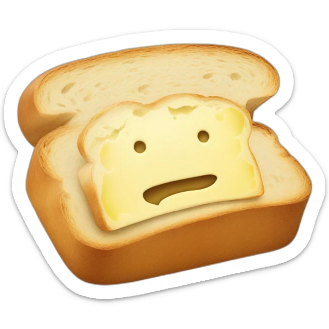 Bread with butter  sticker
