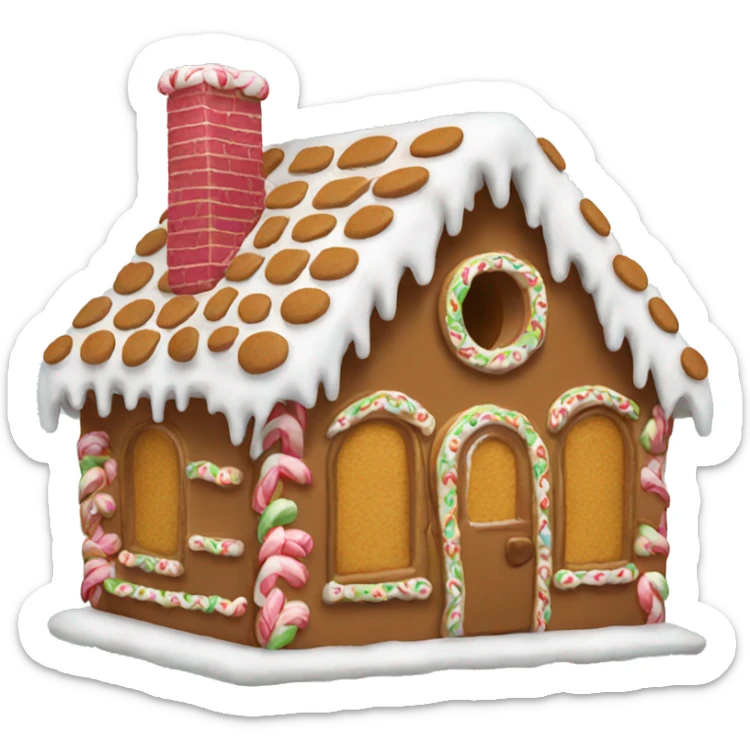 Gingerbread house sticker