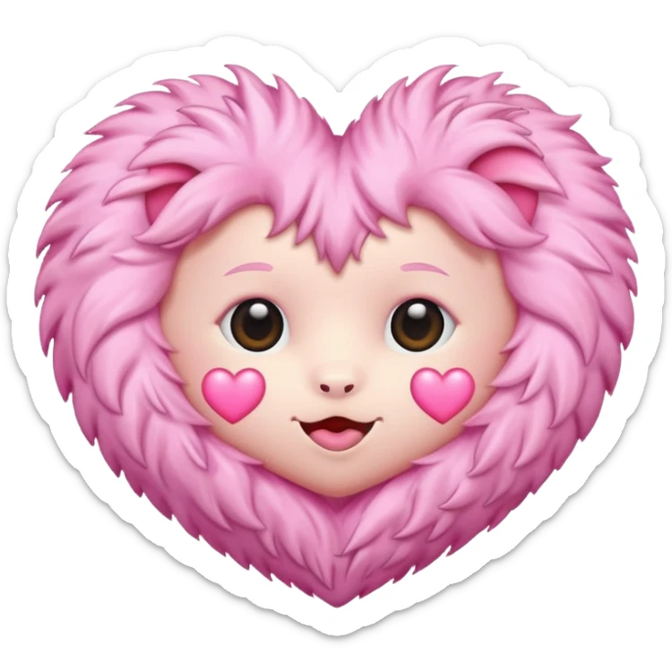 I want all pink emoji which are cute for girlie photo sticker