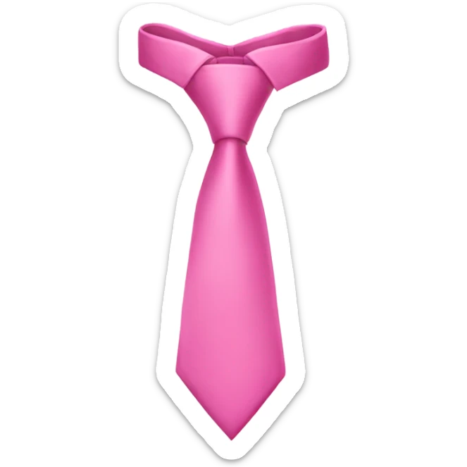 Pink tie sticker