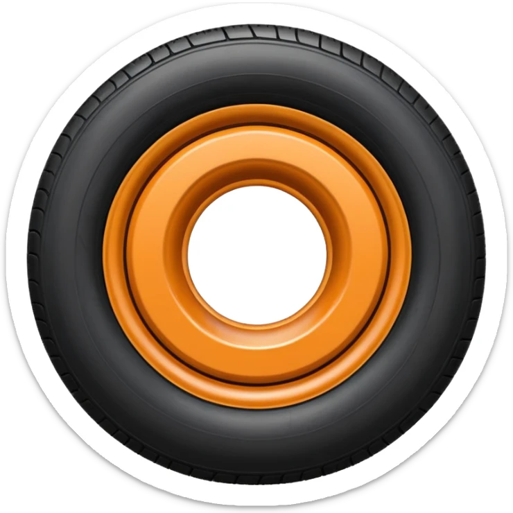 Logo from the word TireShop.ua, where the letter O should be replaced with a tire.  sticker