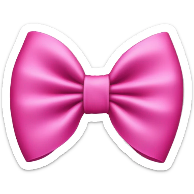 hot pink bow sticker