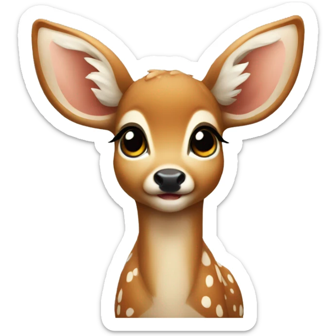 Baby deer sticker