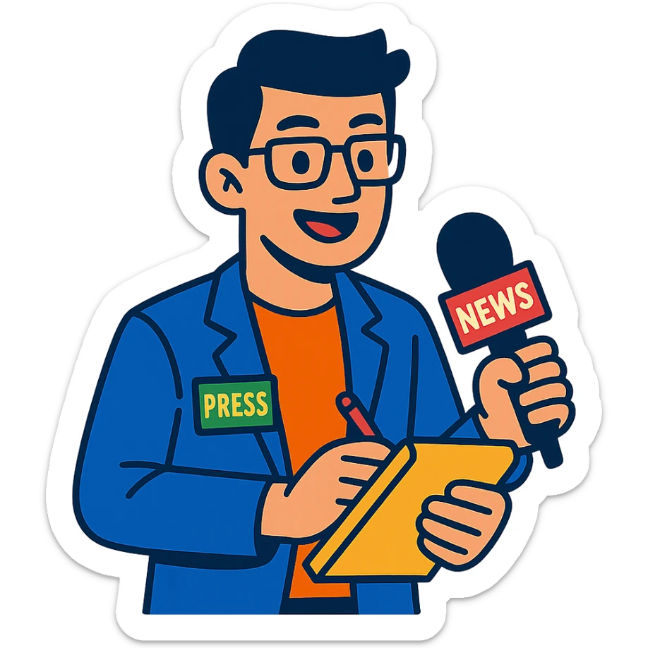 journalist sticker