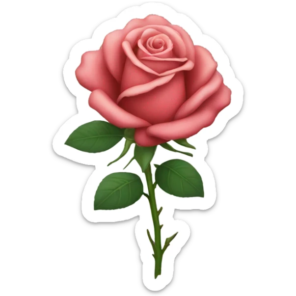 Rose sticker